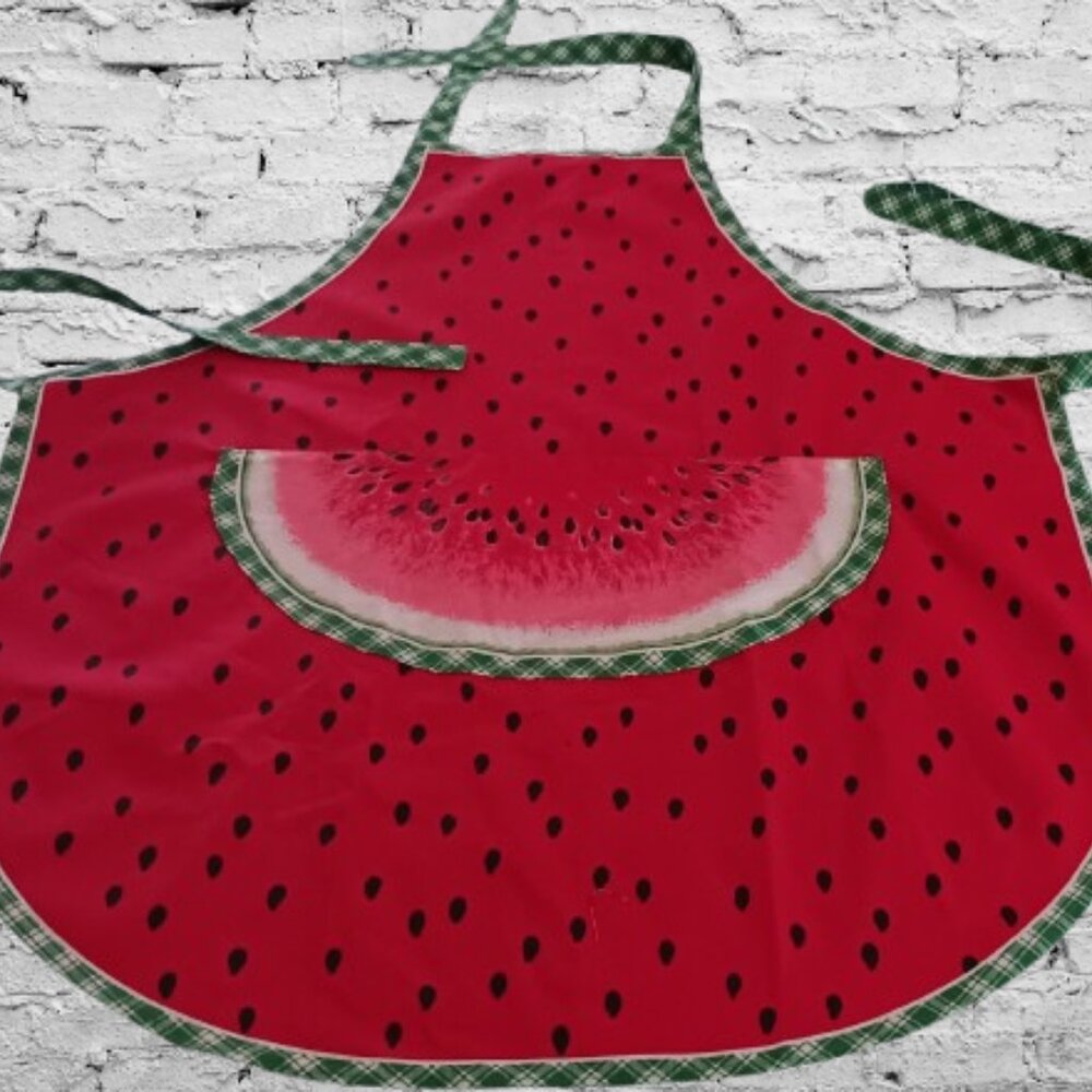 Cute Full Size Summer Watermelon Apron